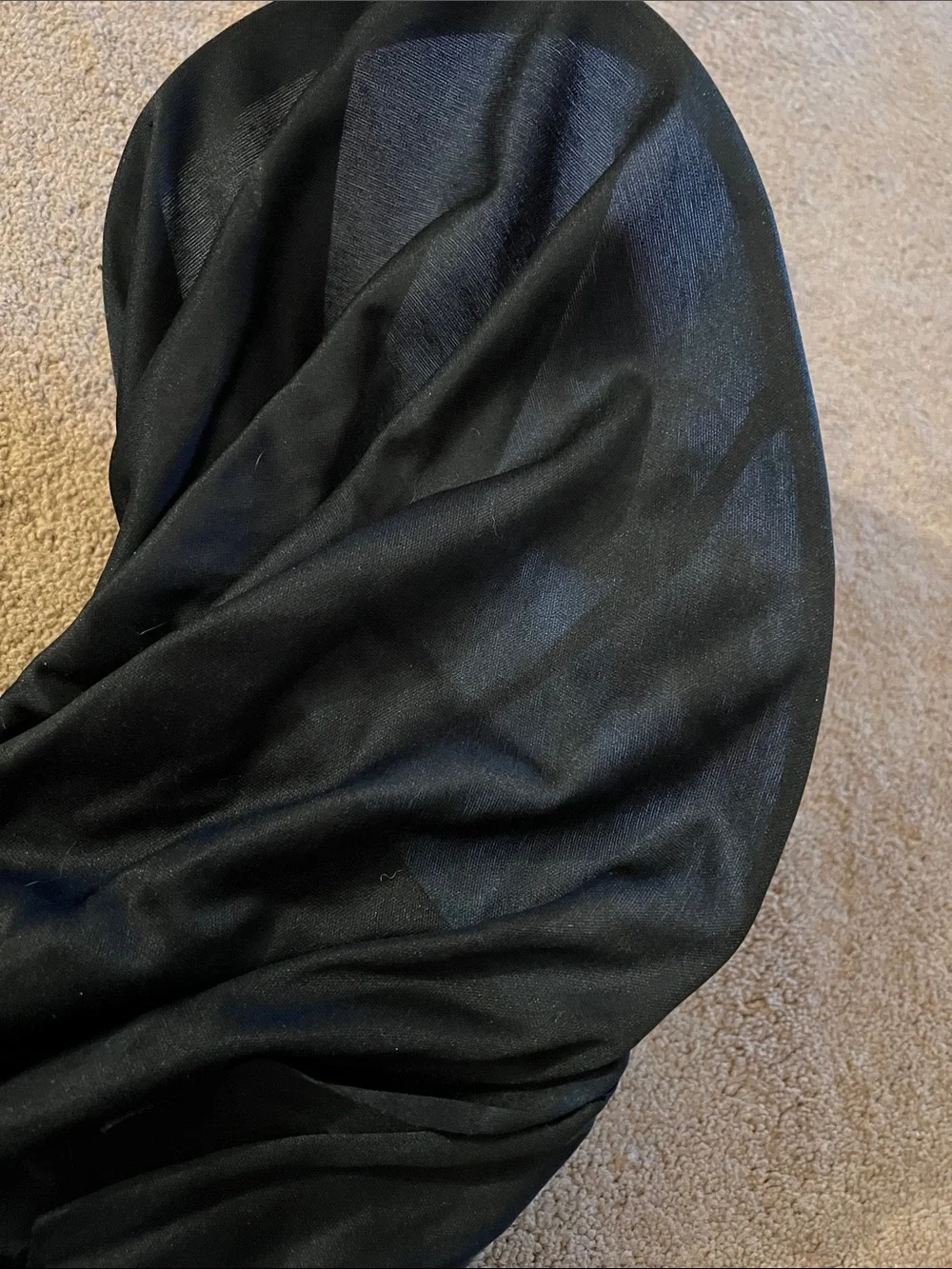 Creepy White Face Mask with Black Hood